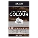 John Frieda Precision Foam Colour, Medium Chestnut Brown 5NBG, Full-coverage Hair Color Kit, Anti-Fade Gray Coverage, Deep Color Saturation Hair Dye Beauty & Personal Care John Frieda