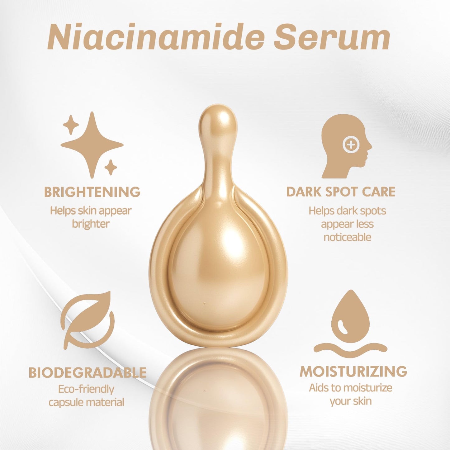 b.pure Hydration, Brightening, and Oil Control Facial Serum Kit | Hyaluronic Acid & Niacinamide Concentrated Capsules | 40-Count Beauty & Personal Care b.pure