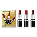 MAC Everyday Luxury Mini Lustreglass Lipstick Trio, Red, 3 Piece Set Beauty & Personal Care MAC