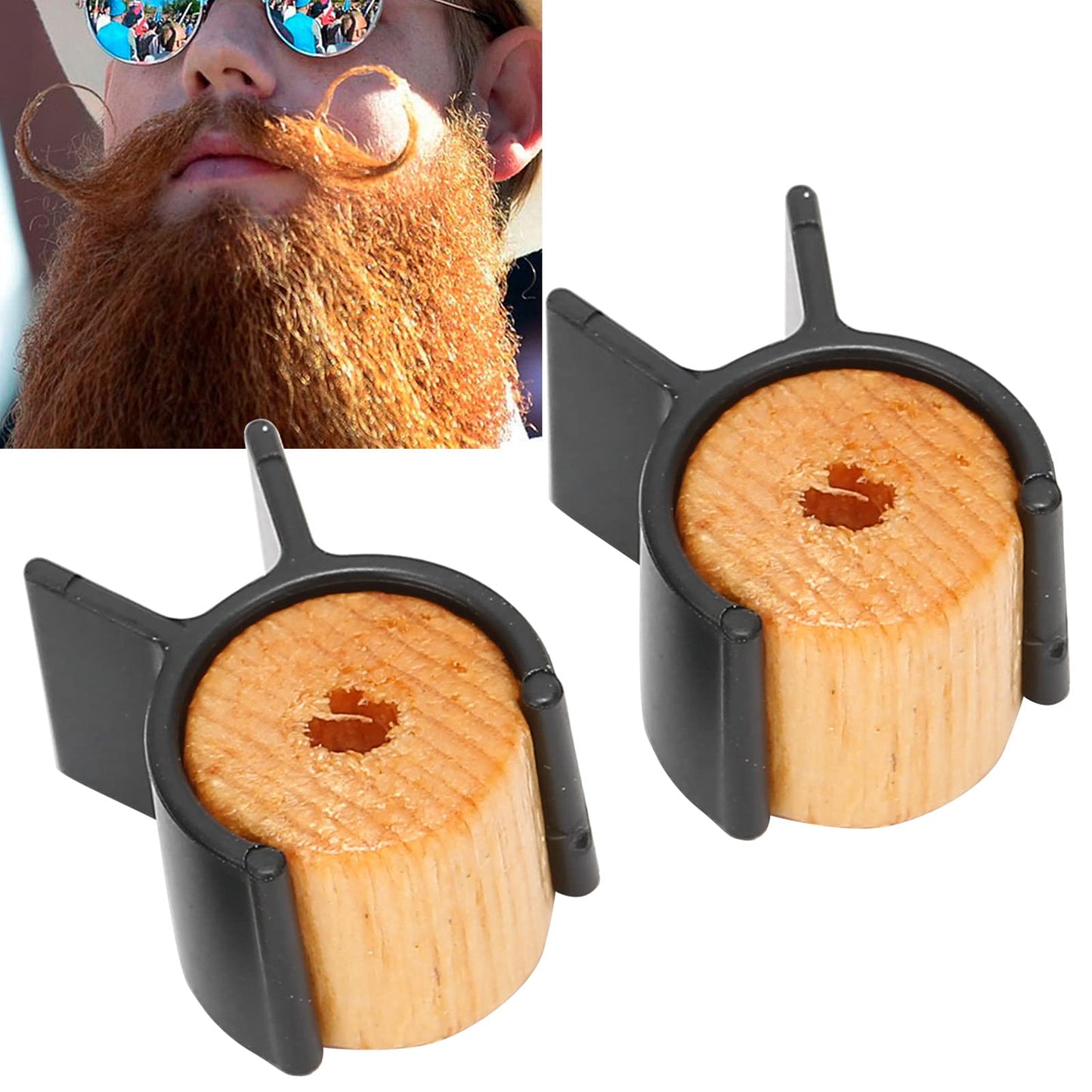 Training Wheels, Mustache Curler, Beard Shaping Tool, Mustache Curler For Men Handlebar Mustache Training Wheel Mustache Styling Template Beard Shaper Beauty and Personal Care Naroote