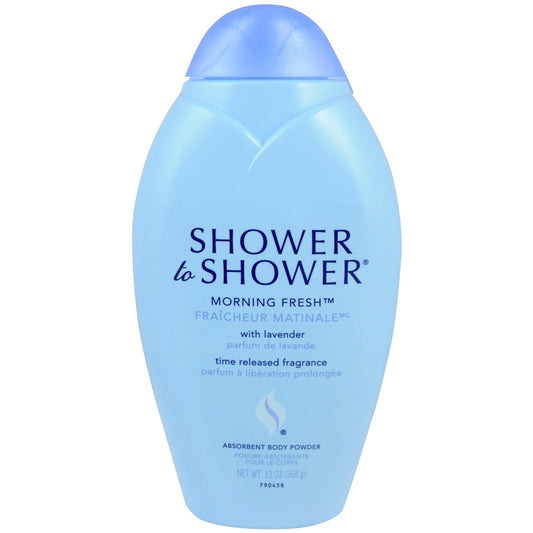 Shower to Shower Morning Fresh Body Powder with Lavender for Men & Women, Talc Free, Sweat Absorbing, Prevents Chafing & Odor, Deodorizing All Over Beauty & Personal Care Shower To Shower