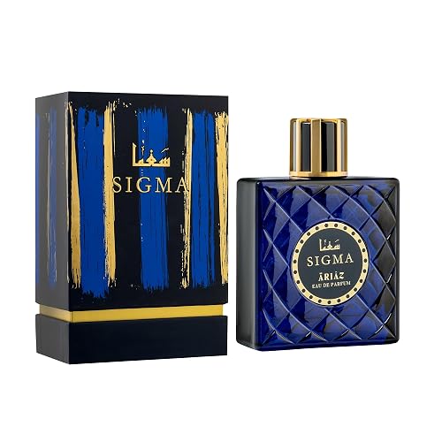 ARIAZ Sigma Men's Eau De Parfum - Clear Aquatic Energy Blended with Fresh Citrus Zest of Grapefruit, Mint, Ginger, Marine Notes & Ambergris - Long Beauty & Personal Care ARIAZ