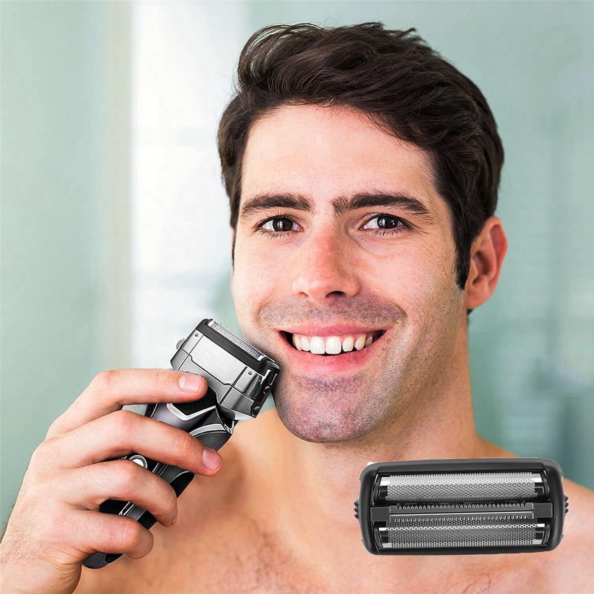 THYTEOVW ABKR Hair Clipper Blade for SURKER RSCX-9008 Shaver Blade Razor Replacement Shaver Head for Men Beauty and Personal Care THYTEOVW