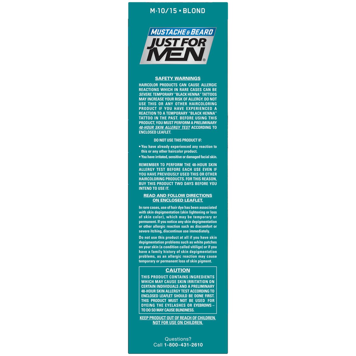 Just For Men Mustache And Beard Brush-In Color Gel, Blond Beauty & Personal Care Just for Men