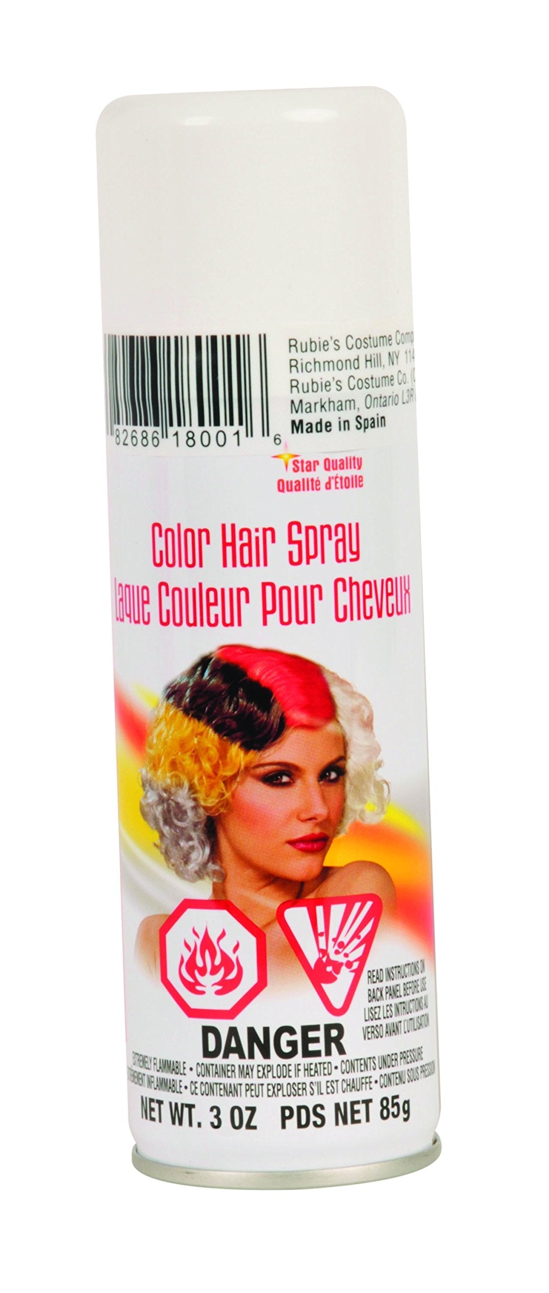 Rubies White Haircolor Costume Hairspray for Adults, Unisex 3 Ounces Beauty & Personal Care Rubies
