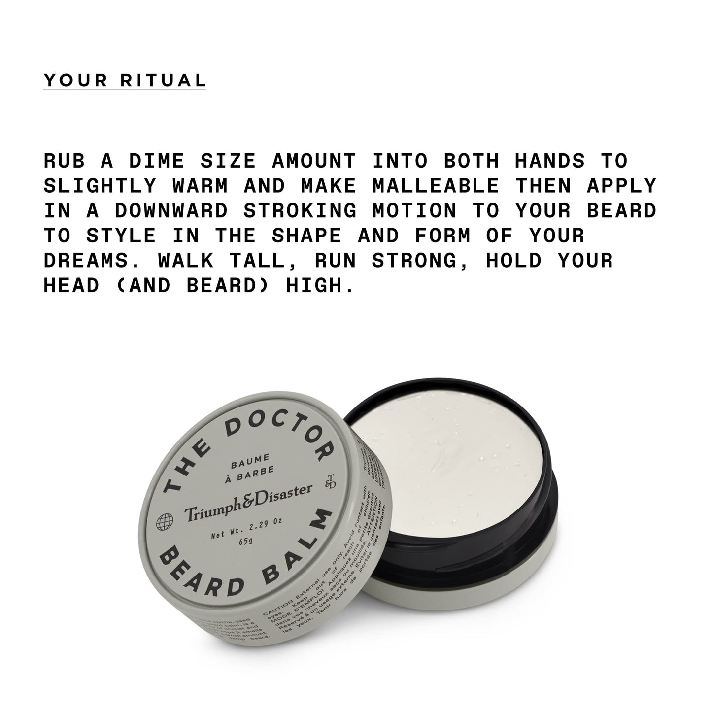 TRIUMPH & DISASTER - The Doctor Beard Balm - Firm Hold & Non-Greasy - Natural Finish, 2.29 oz Beauty and Personal Care TRIUMPH & DISASTER