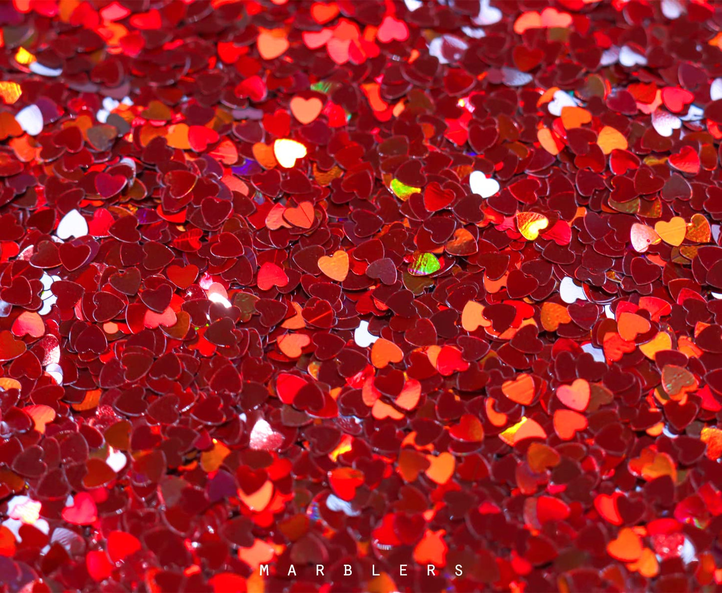 MARBLERS [Heart] Shape Glitter for Body & Face 0.11oz (3g) | Flake | Non-Toxic | Vegan | Cruelty-Free | Eyeshadow, Nail Polish, Nail Art | Festival Beauty & Personal Care MARBLERS