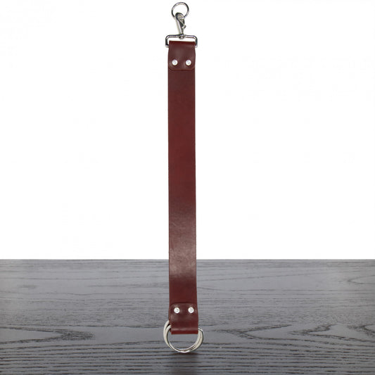 2" Burgundy Latigo Leather Starter Strop with Nickel D-Rings Beauty and Personal Care West Coast Shaving