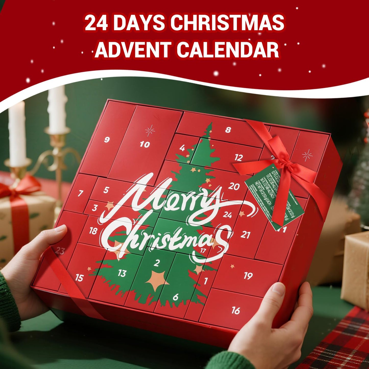 Advent Calendar 2025 Mens - 24PCS Beard Care Grooming Set Advent Skincare Calendar for Mens, 24 Days Beauty Advent Calendar 2025 Xmas Countdown Beauty and Personal Care BODY & EARTH
