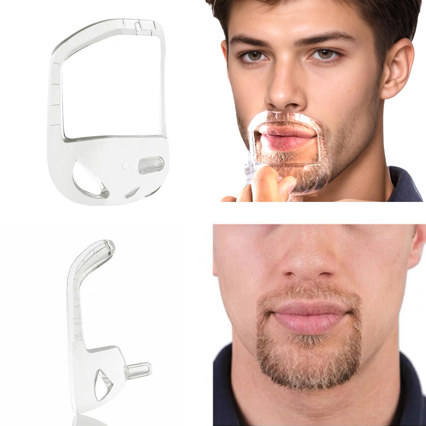 Beard Shaping Tool Set: 5 Size Goatee Shaper for Men, Goatee Shaving Template & Beard Guide Shaper, Mustache Grooming Kit Face Hair Styling Template Beauty and Personal Care qczoyp