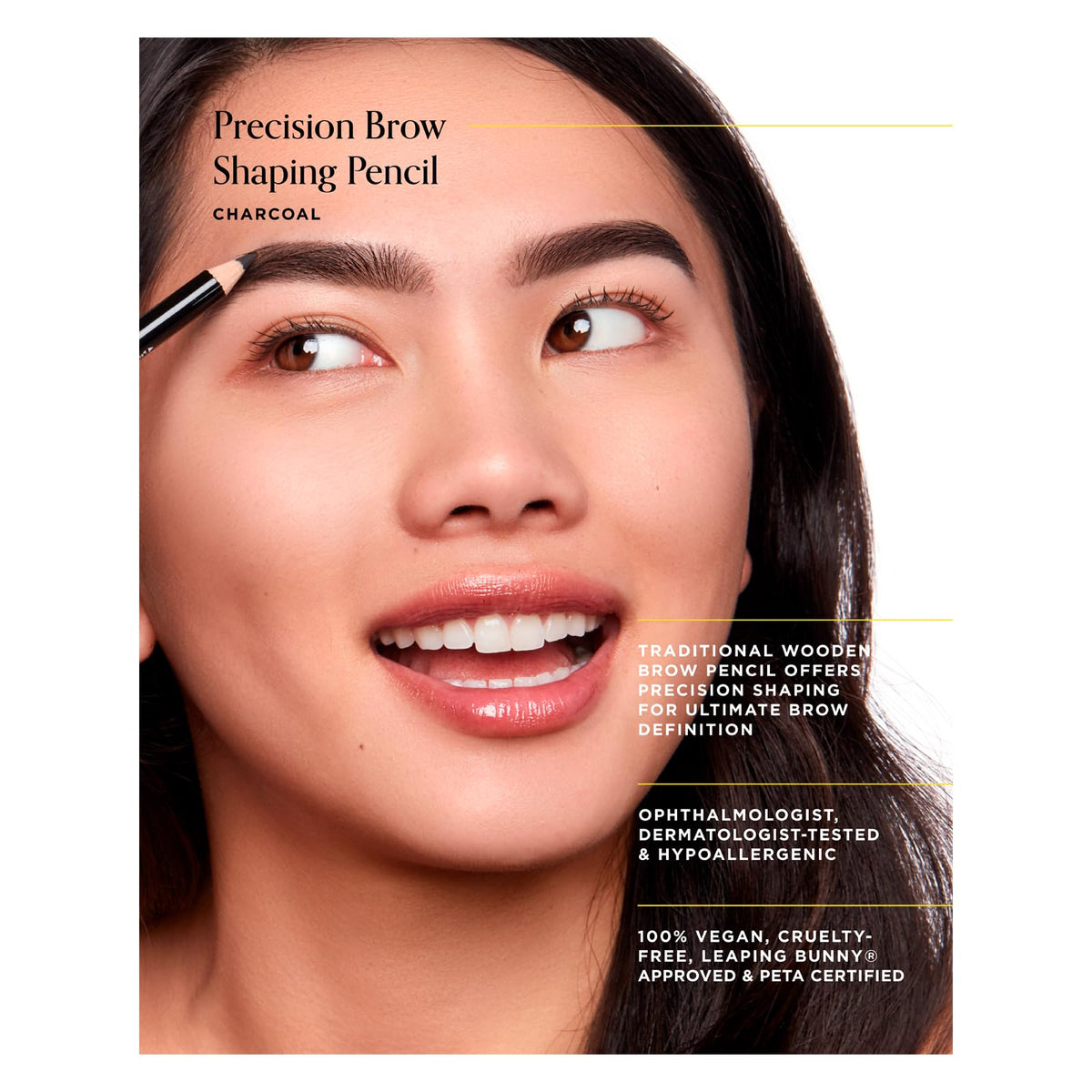 Arches & Halos Precision Brow Shaping Pencil - Dual Ended Wood Pencil - Buildable, Pigmented, Precise Brow Color - Vegan and Cruelty Free Makeup
