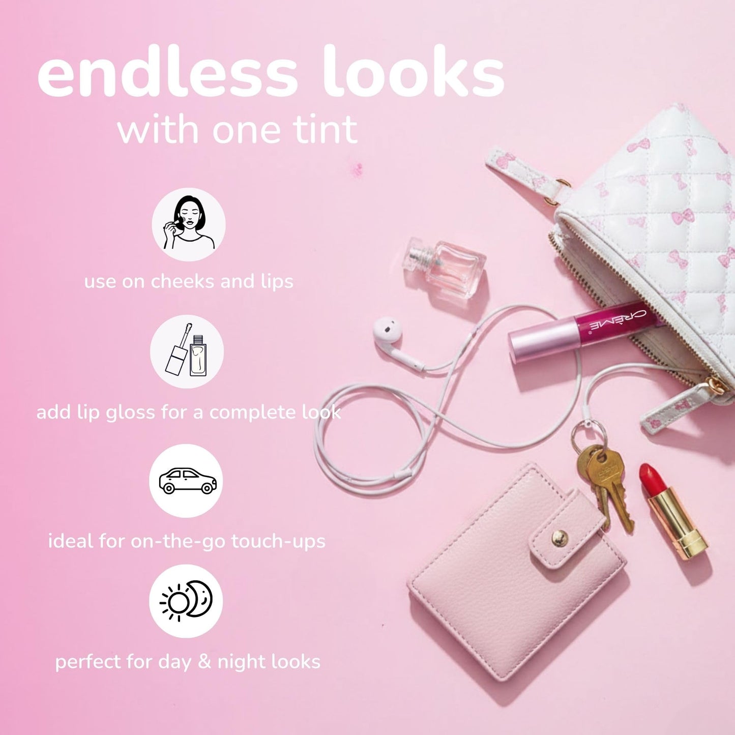 The Crème Shop My Melody Juice Tint - Lip & Cheek Stain - 12 Hour Lip Tint & Liquid Blush for Cheeks -Long Lasting, Waterproof, Buildable Formula Beauty & Personal Care The Crème Shop