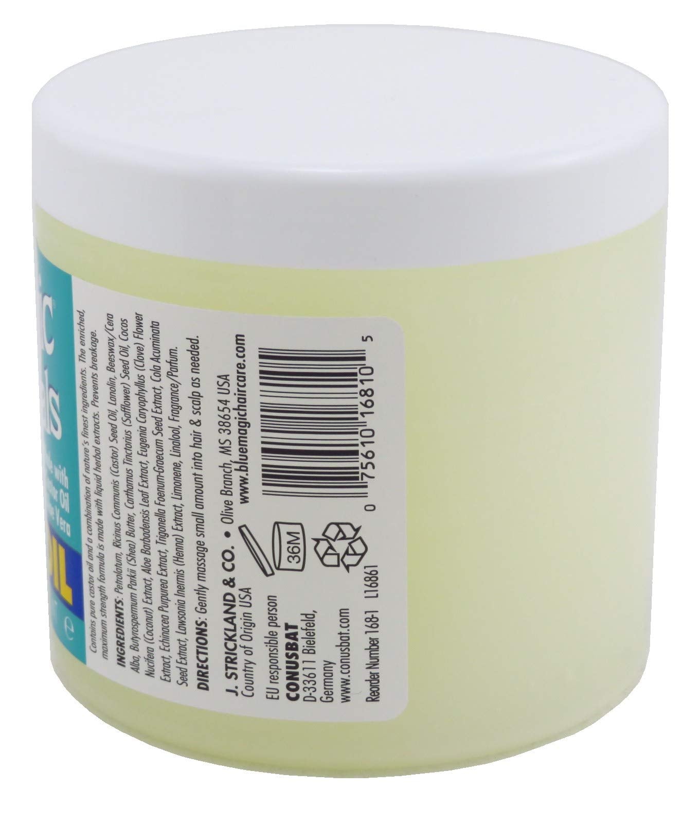 Blue Magic Originals Castor Oil 12 Ounce Jar (354ml) (2 Pack) Beauty & Personal Care Blue Magic