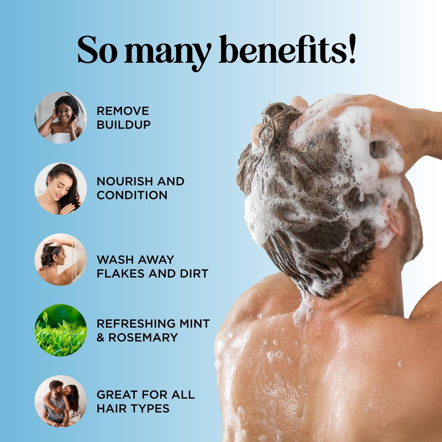 Tea Tree Mint Shampoo and Conditioner - Tea Tree Rosemary Mint Shampoo and Conditioner Set Sulfate Free for Daily Clarifying and Dry Scalp Care Beauty & Personal Care Maple Holistics