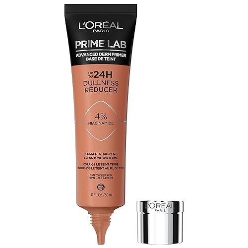 L'Oreal Paris Prime Lab Up to 24H Dullness Reducer, Face Primer Infused with Niacinamide to Reduce Face Dullness and Extend Makeup Wear, 1.01 Fl Oz Beauty & Personal Care L'Oreal Paris