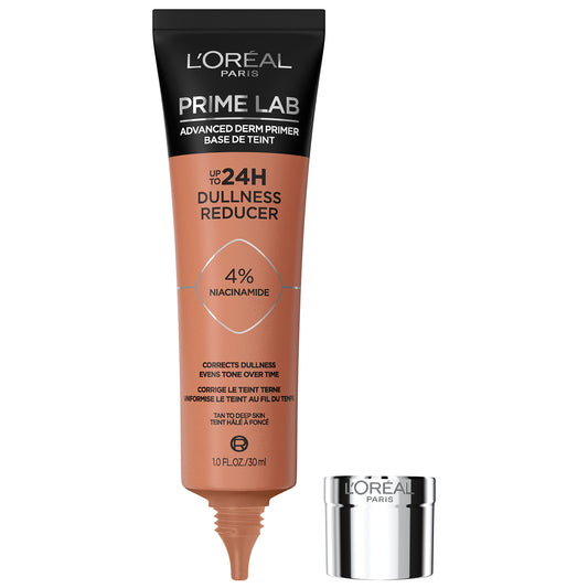 L'Oreal Paris Prime Lab Up to 24H Dullness Reducer, Face Primer Infused with Niacinamide to Reduce Face Dullness and Extend Makeup Wear, 1.01 Fl Oz Beauty & Personal Care L'Oreal Paris