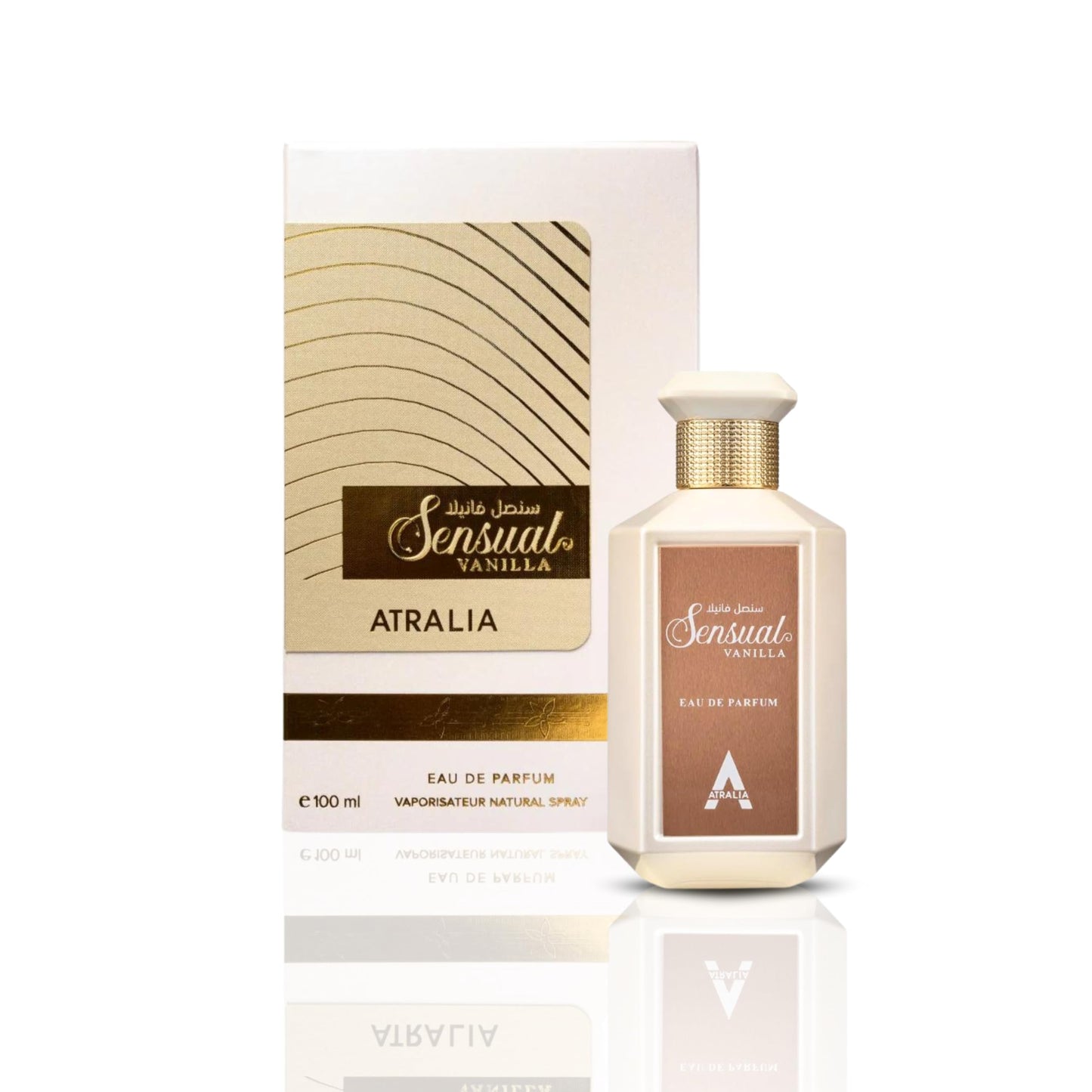 Atralia Sensual Vanilla Eau De Parfum 100Ml 3.40z - Original Fragrance Made in France - With Notes of Almond, Coconut adn Vanilla - Twist of Vanilla Beauty & Personal Care Atralia