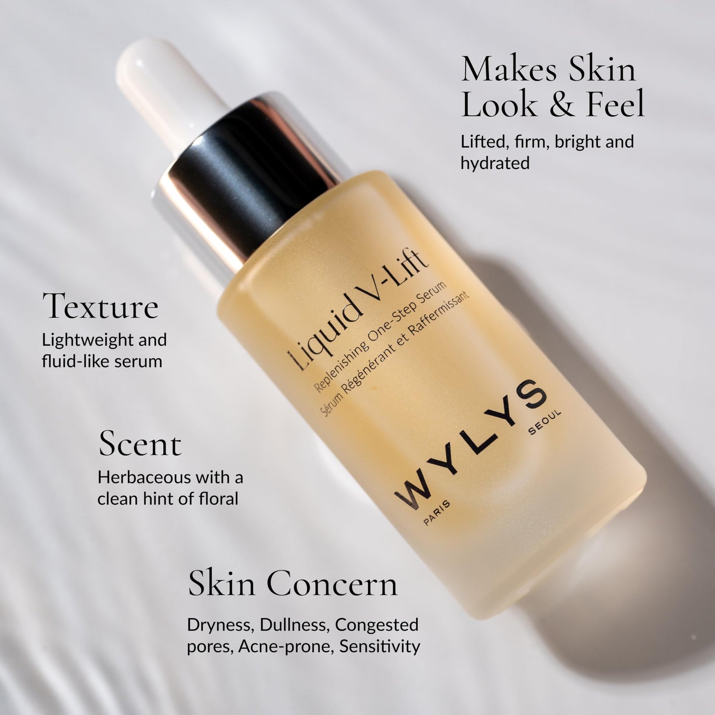 Liquid V-Lift - Peptide Face Serum for Aging Skin | Lifts, Firms & Brightens with Collagen & AFA-GS Alga | Reduces Wrinkles & Fine Lines | Lightweight Beauty & Personal Care WYLYS