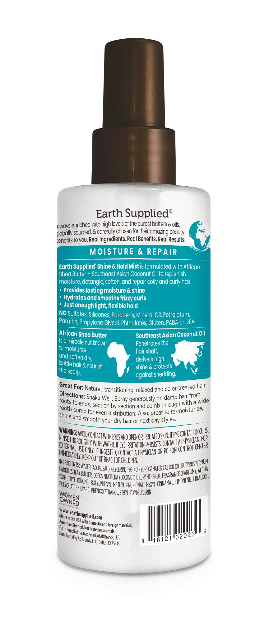 Earth Supplied Shine & Hold Mist Beauty & Personal Care Earth Supplied