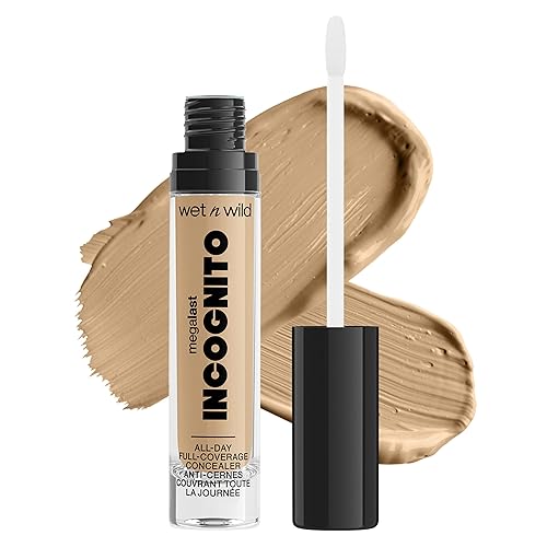 wet n wild Mega Last Incognito All-Day Full Coverage Liquid Matte Concealer, Medium Honey, 0.18 Ounce Beauty & Personal Care wet n wild