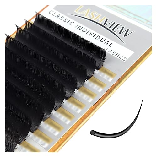 LASHVIEW Eyelash Extensions,Individual Lashes,0.15 Thickness C Curl 13mm, Premium Single &Classic Lashes,Natural Semi Permanent Eyelashes, Lashes,Soft Beauty & Personal Care LASHVIEW