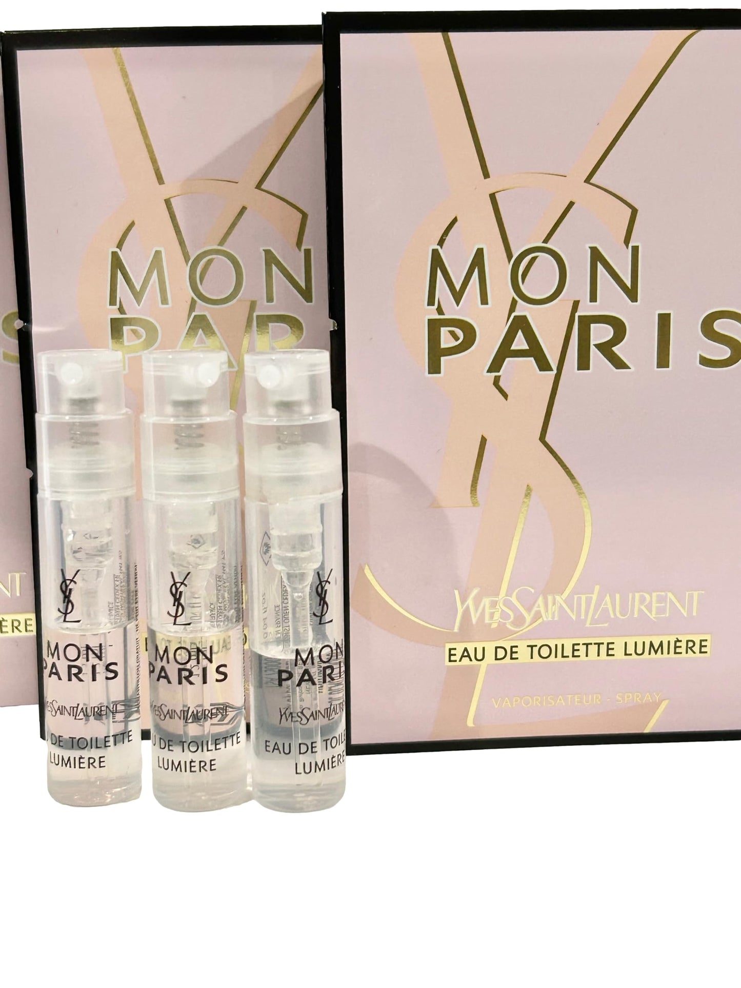Yves Saint Laurent Sample Perfume YSL Sample Perfume Mon Paris EDT Lumiere Sample Women Perfume 1.2 ml / 0.04 oz - set of 3 Beauty & Personal Care Yves Saint Laurent