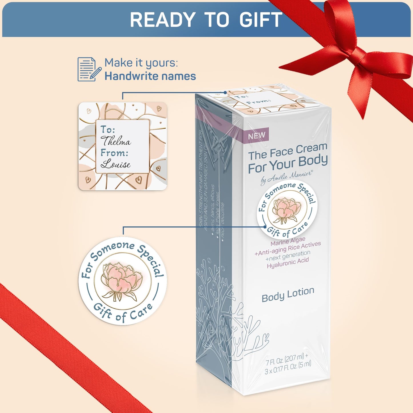 Crepe Firming Advanced Cream - European Hi-tech Skin care - Hyaluronic Acid in the 50-3000 kDa Molecular Spectrum - Tightening & Lifting Collagen Beauty & Personal Care Amélie Monnier