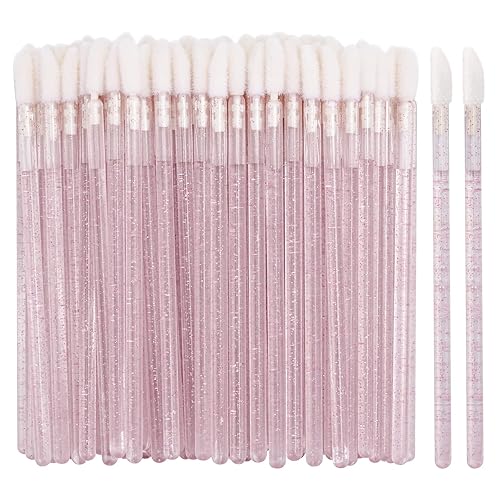 100 Disposable Lip Brushes, Lipstick Applicator, Lip Gloss Wands Pink Tbestmax Beauty & Personal Care Tbestmax