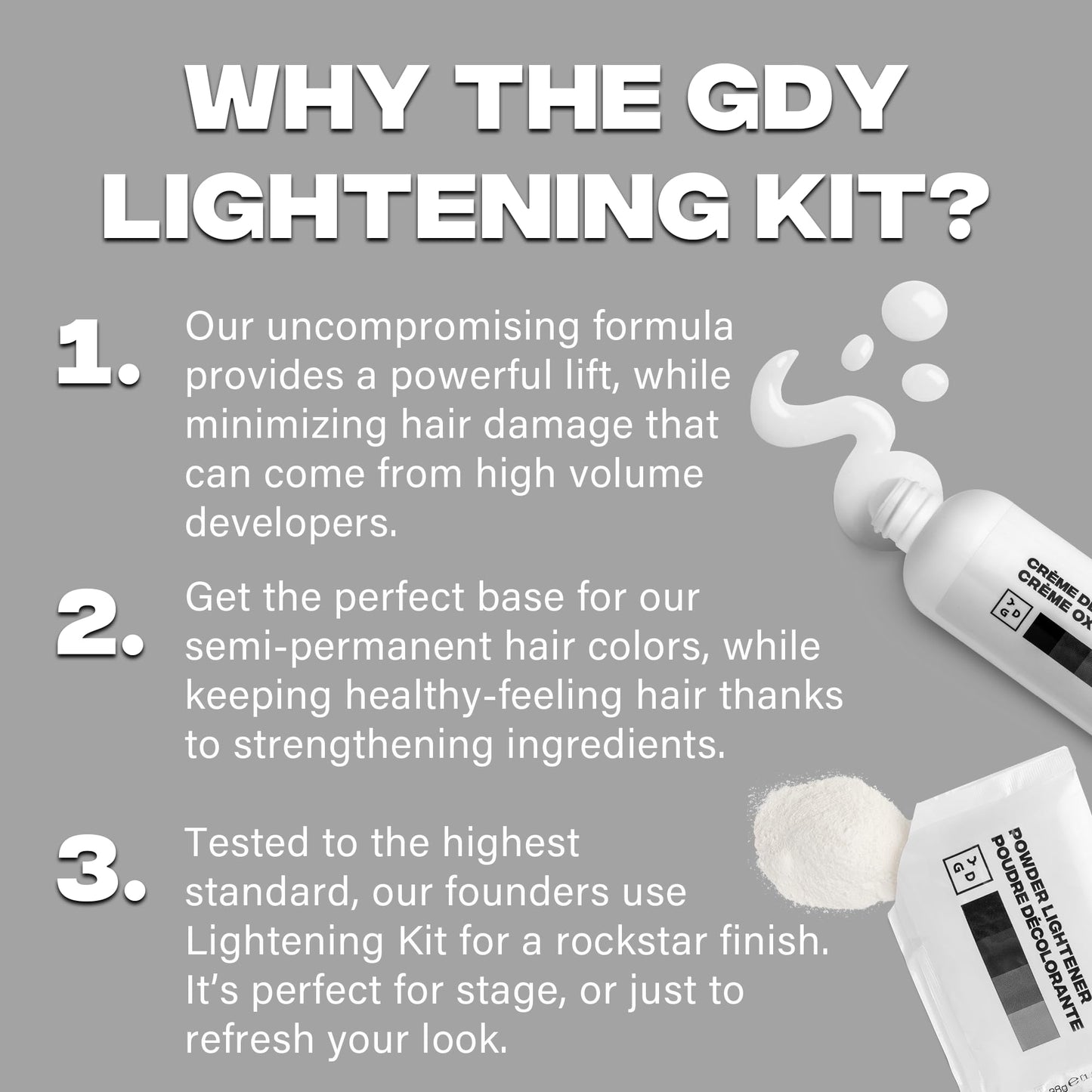 Good Dye Young Hair Lightener Kit with Dust Free Powder Lightener and 25 Volume Developer - Moisturizing Bleaching Kit - Vegan Hair Bleach (4 oz.) Beauty & Personal Care Good Dye Young