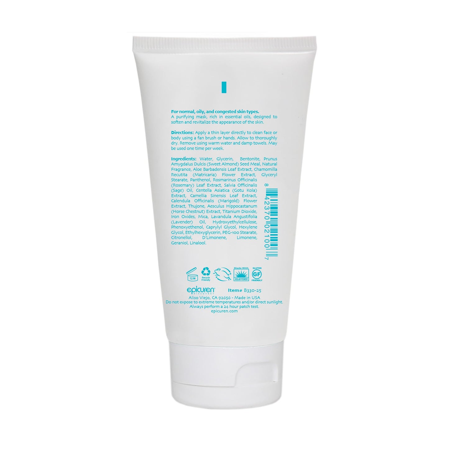 Epicuren Discovery Volcanic Clay Purifying Mask, 2.5 Fl Oz Light Brown Beauty & Personal Care epicuren DISCOVERY