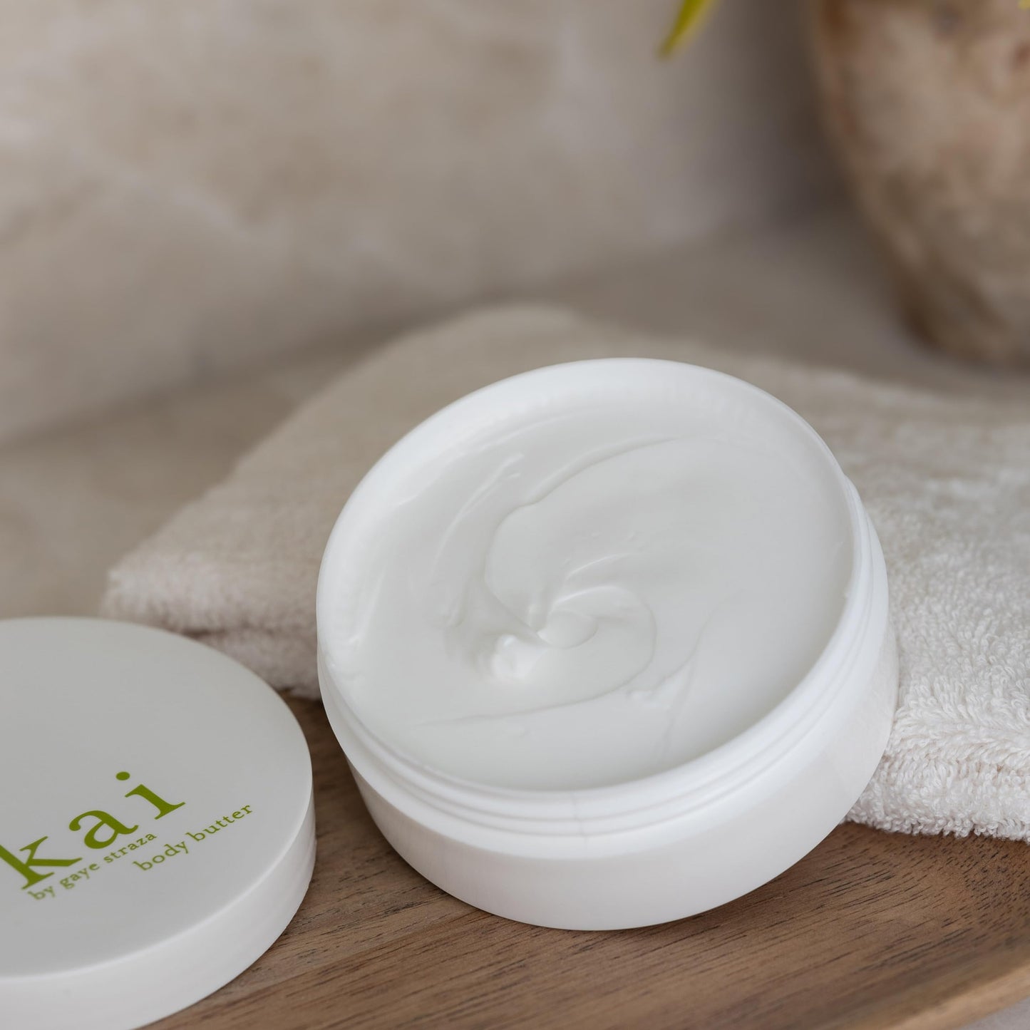 kai body butter - a beautifully whipped soufflé body cream scented with fresh & light gardenia wrapped in white exotics, 6.4 oz | soft, glowing skin Beauty & Personal Care kai