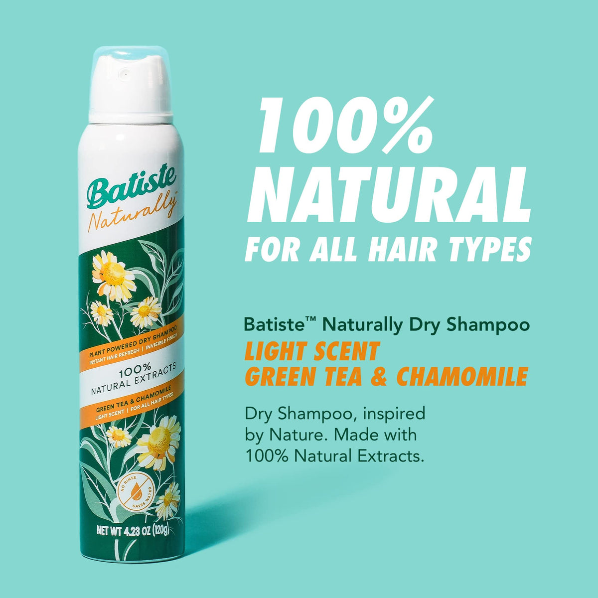 Batiste Natural - Green Tea Chamomile 4.23 oz.