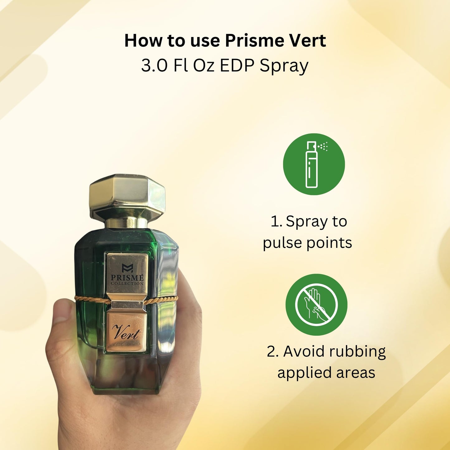 Patek Maison Prismé Vert Eau de Parfum with Notes of Tangerine, Lemon, Jasmine, Fig & White Musk - Citrus Brightness Floral Harmony and Refined Green Beauty & Personal Care Patek Maison
