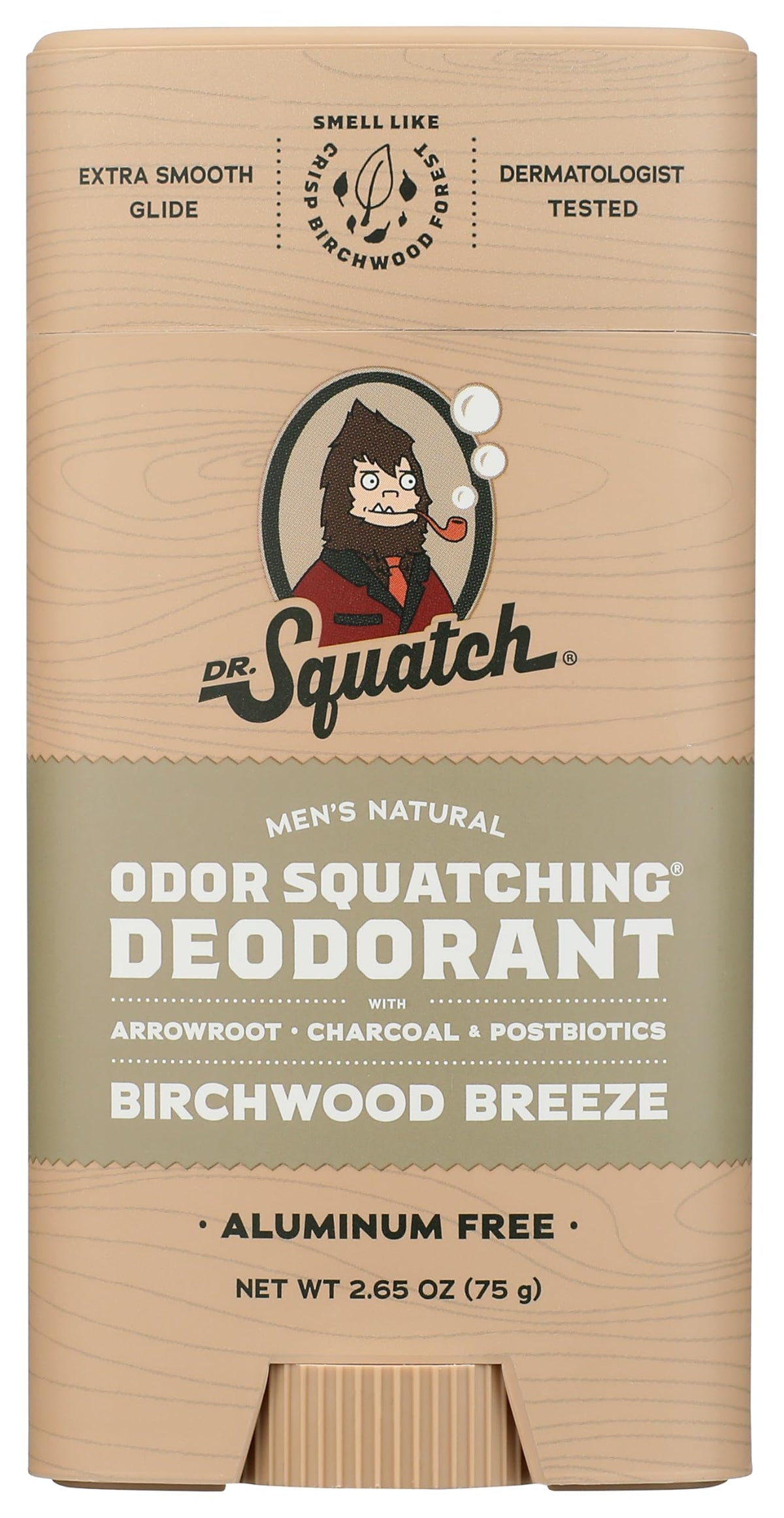 Dr. Squatch Birchwood Breeze Glide-on Deodorant, 2.65 oz Beauty and Personal Care Dr. Squatch