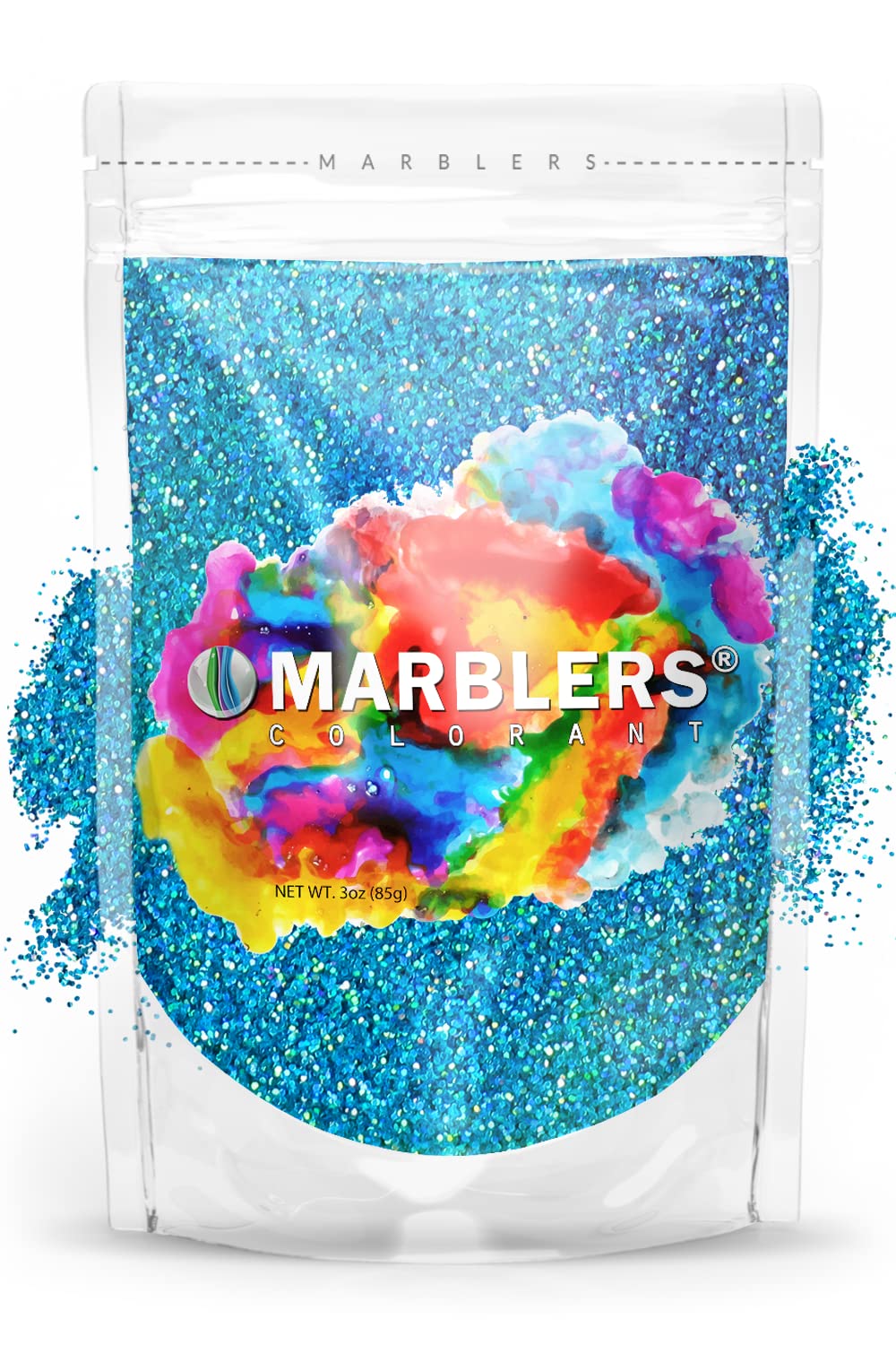 MARBLERS Holographic Glitter [Holo Maui] 3oz (85g) | Fine | Non-Toxic, Vegan, Cruelty-Free | Face, Body, Eyeshadow, Hair, Festival, Party Makeup | Beauty & Personal Care MARBLERS