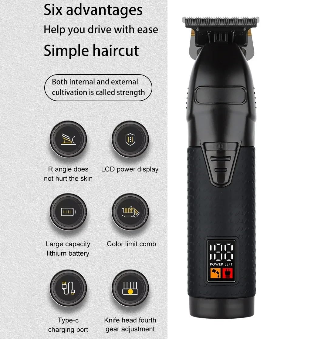 GLESVOWIO Hair Clippers for Men Rechargeable Trimmer for Shaver Professional Clipper Beard Cutting Machine Barber Cut(Purple with Box) Beauty and Personal Care GLESVOWIO