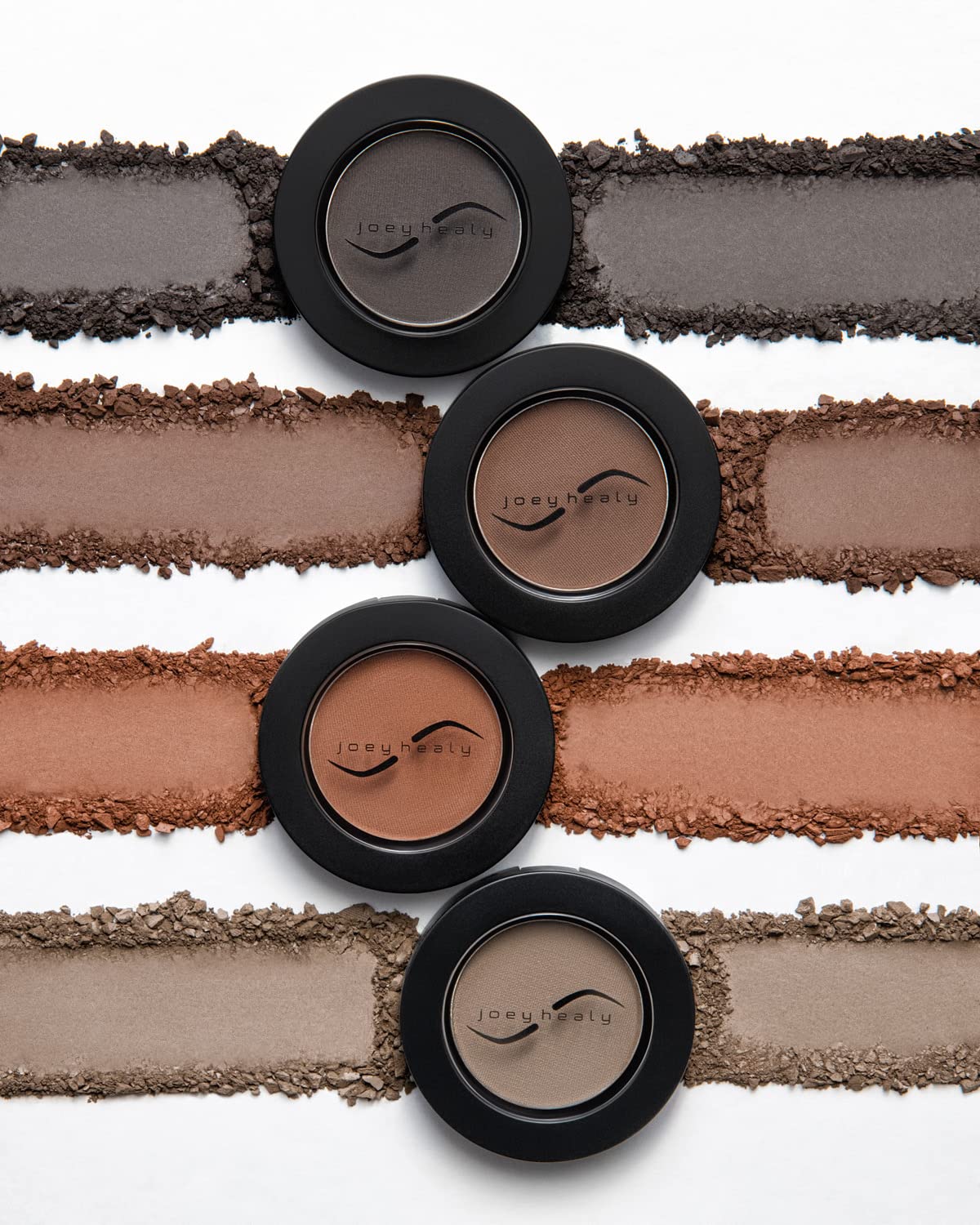 Joey Healy Luxe Brow Powder, Natural and Soft Definition Eyebrow Powder, Waterproof Brow Makeup Formula, Raven (Charcoal) Beauty & Personal Care Joey Healy