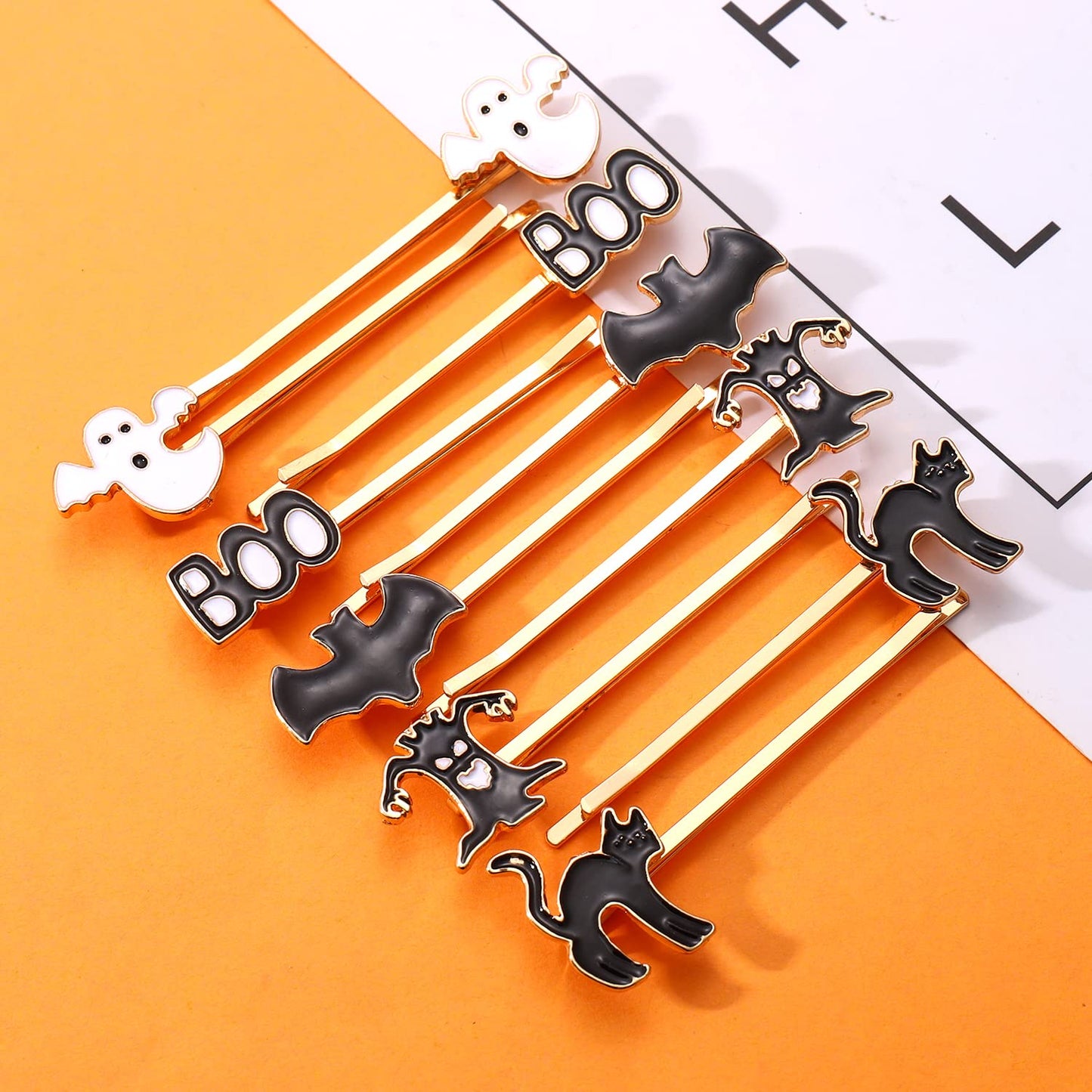 HZEYN 12 Pack Hallowen Hair Clips Spooky Ghost Spider Bat Devil Tree Bobby Pins Hair Accessories Costume Jewelry for Women Halloween Party Supplies Beauty & Personal Care HZEYN