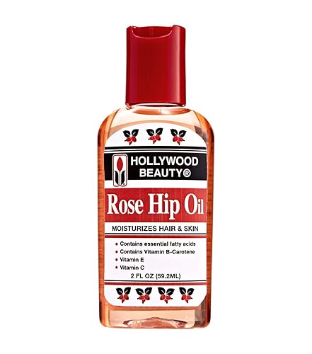 Hollywood Beauty Rose Hip Hair & Skin Oil, 2oz Bottle, A Perfect Moisturizer for Hair and Skin, Contains Essential Fatty Acids, Plus Vitamin-B Beauty & Personal Care Hollywood Beauty