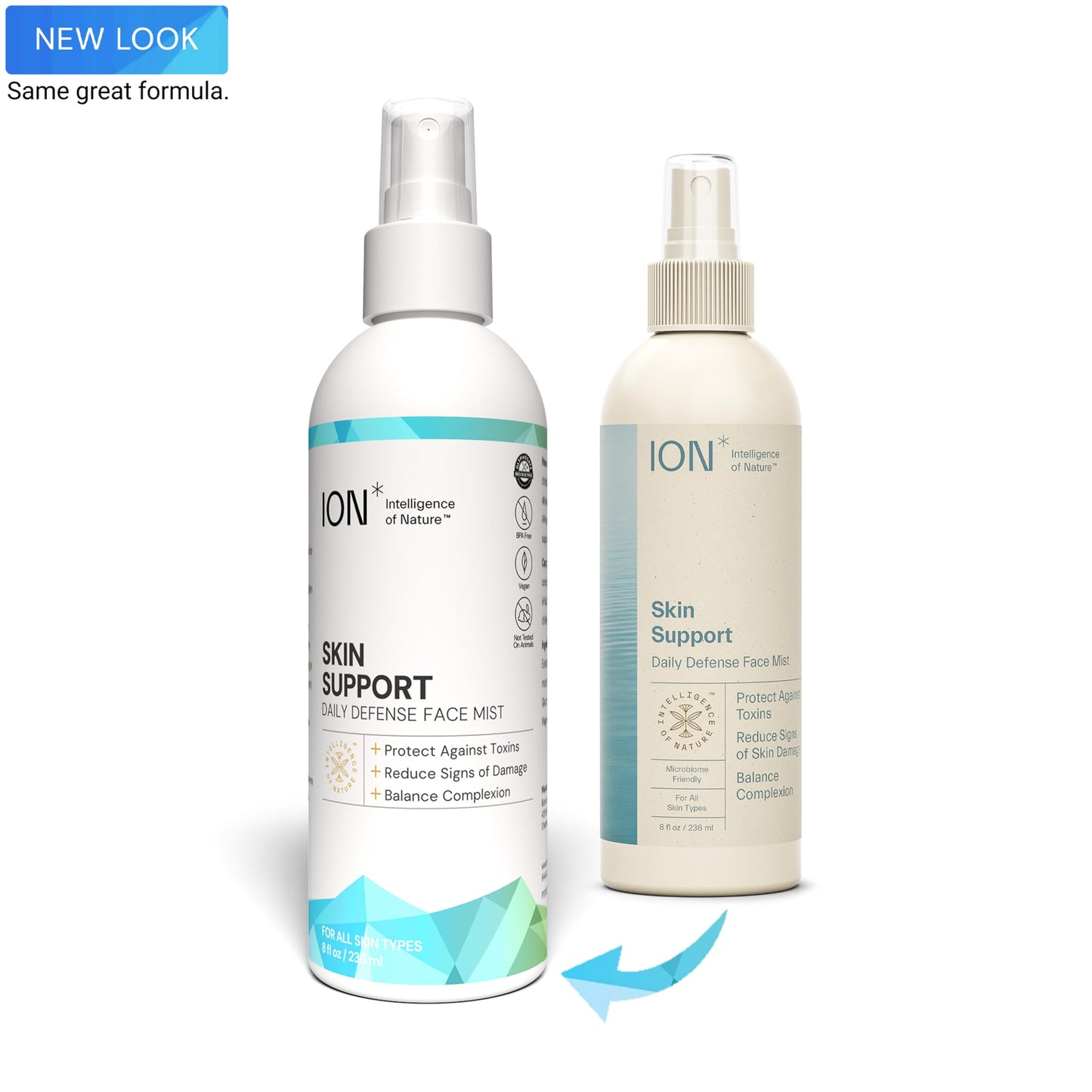 ION* Intelligence of Nature Skin Support Face Mist Hydrating Spray - Refreshing Facial Mist Spray for Daily Use, Vegan Friendly Formula to Refresh Beauty & Personal Care ION* Intelligence of Nature