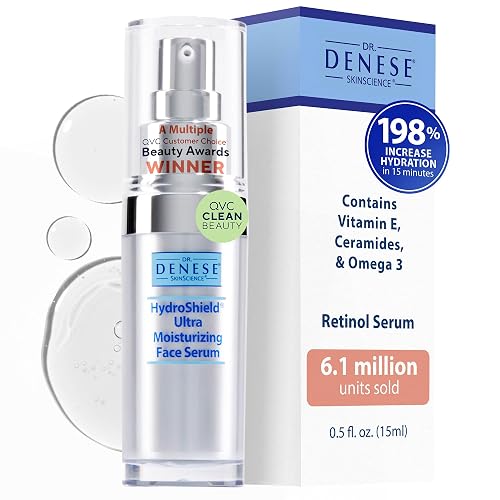 Dr. Denese SkinScience HydroShield Retinol Serum for Face 0.5 oz Travel Size - Dermatologist Tested Hydrating Serum, Contains Retinol and Ceramides Beauty & Personal Care Dr. Denese
