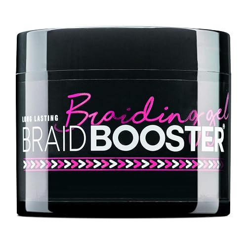 Style Factor Braid Booster Braiding Gel - Strong Hold & Conditioning Shine Hair Gel with Seaweed Extract - for Braids, Twists and Locs - 7.25 oz (Hot Beauty & Personal Care Style Factor