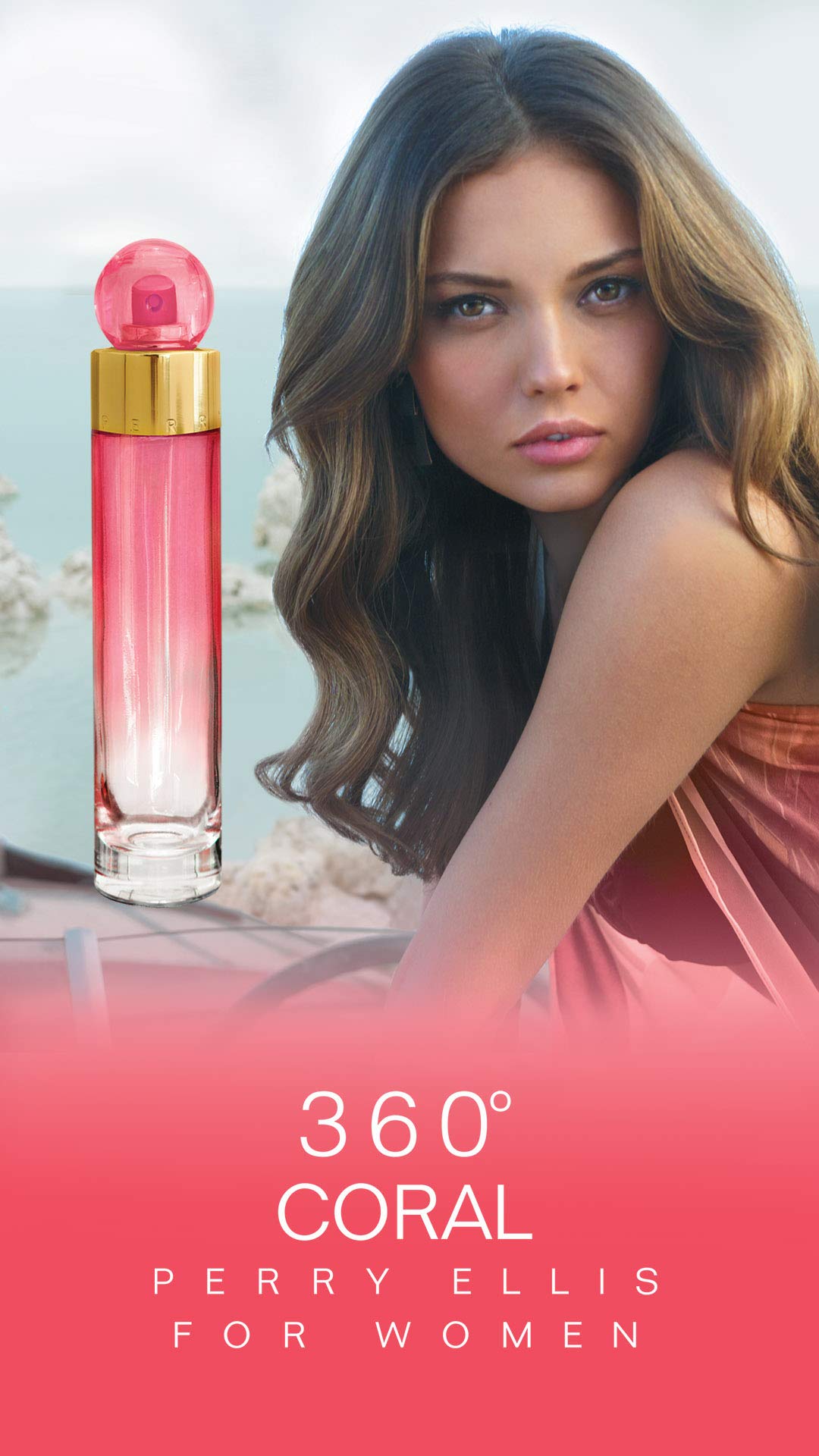 Perry Ellis 360 Coral for Women, 8.0 fl oz Body Mist, clean Beauty & Personal Care Perry Ellis