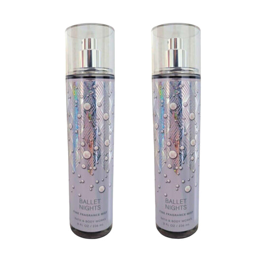 Bath & Body Works Fine Fragrance Mists, Set of 2, 8oz Each Bottle (Ballet Nights) Beauty & Personal Care Bath & Body Works