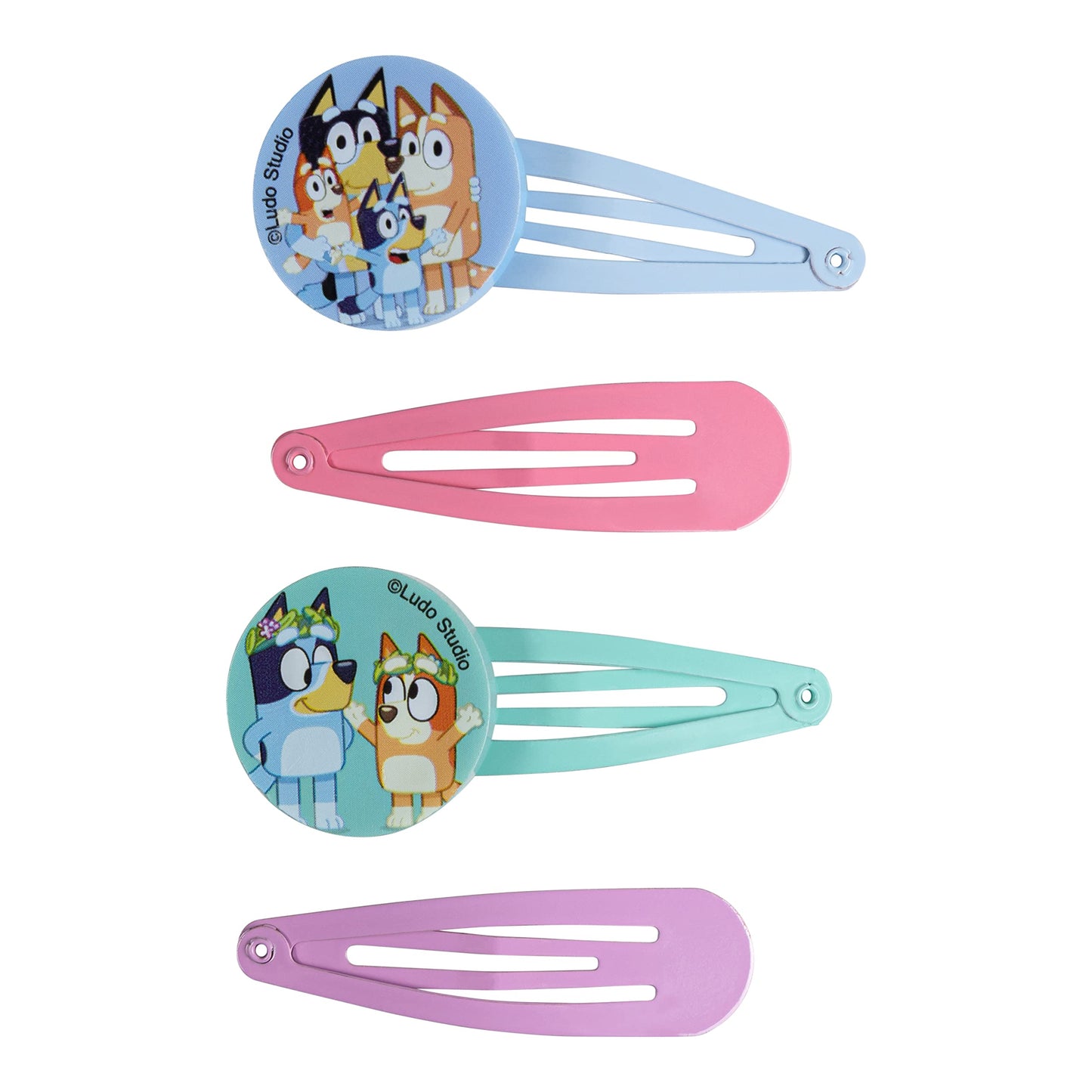 Luv Her Bluey Girls 20 Piece Accessory Set with 3 Barrettes, 4 Snap Hair Clips, 5 Elastics and 8 Terry Ponies- Ages 3+ Beauty & Personal Care LUV HER