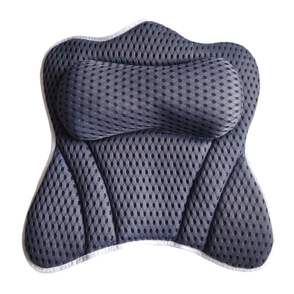 TEOYETTSF Bathtub Pillow Cushion with Suction Cup Hooks Breathable Bathroom Pillow Soaking Bath Quick Dry Pillow Beauty and Personal Care TEOYETTSF