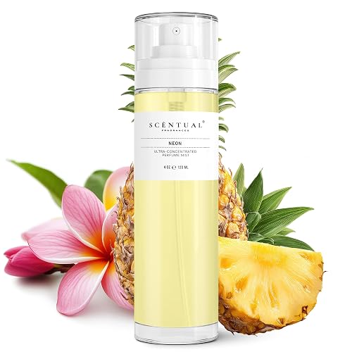 Scentual Fragrances, Neon Ultra-Concentrated Hair & Body Perfume Mist, Long Lasting Women's Fragrance, Gourmand Perfumes for Women, Vegan and Cruelty Beauty & Personal Care Scentual Fragrances