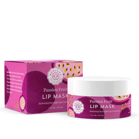 Hydrating Lip Mask with Hyaluronic Acid - Overnight Treatment for Soft, Smooth Lips - Shea Butter, Vitamin E & Natural Oils - 1 oz Jar (1 Ounce Beauty and Personal Care Woolzies