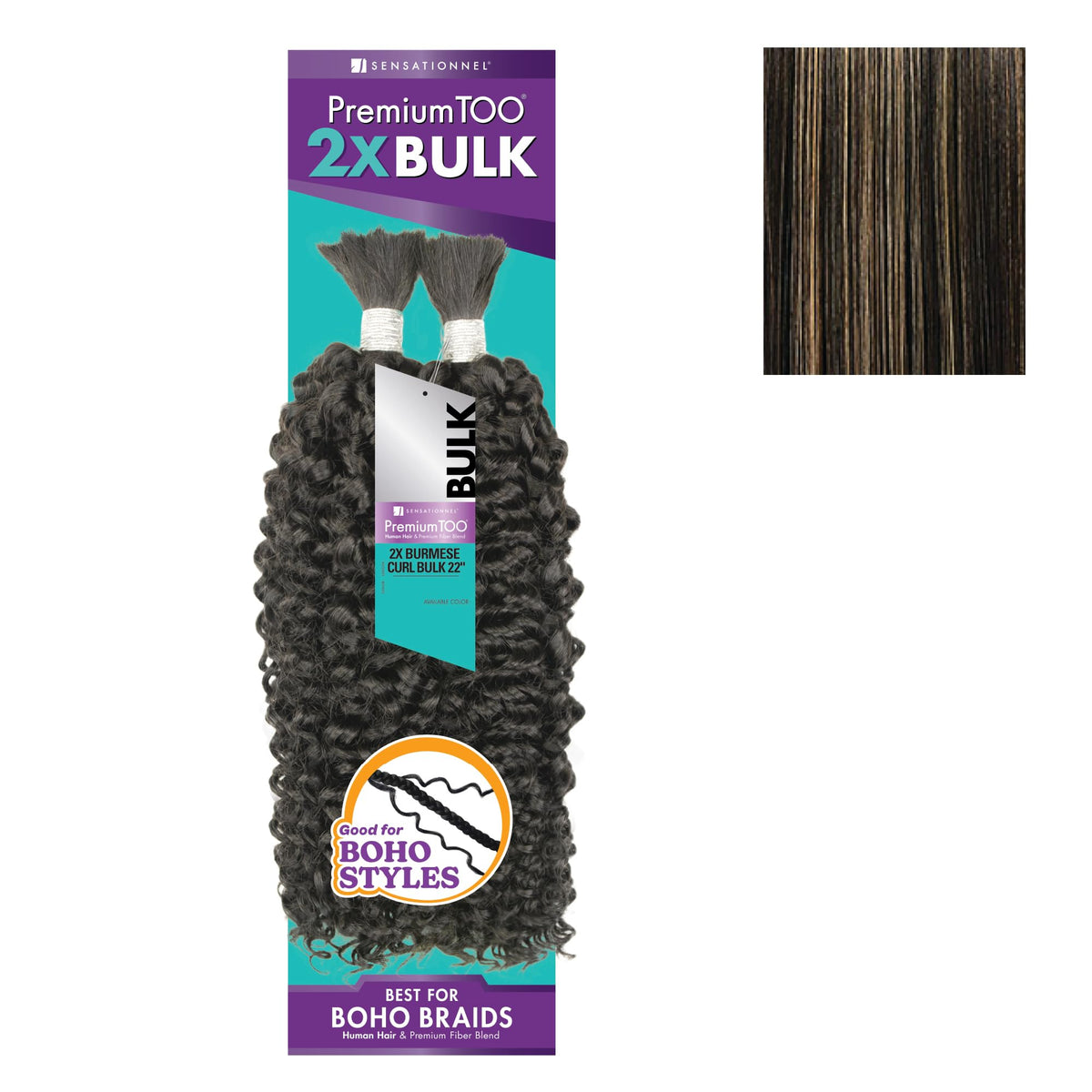 Sensationnel PremiumToo Bulk Weaving-2X Burmese Curl,22 inch, S1B/27