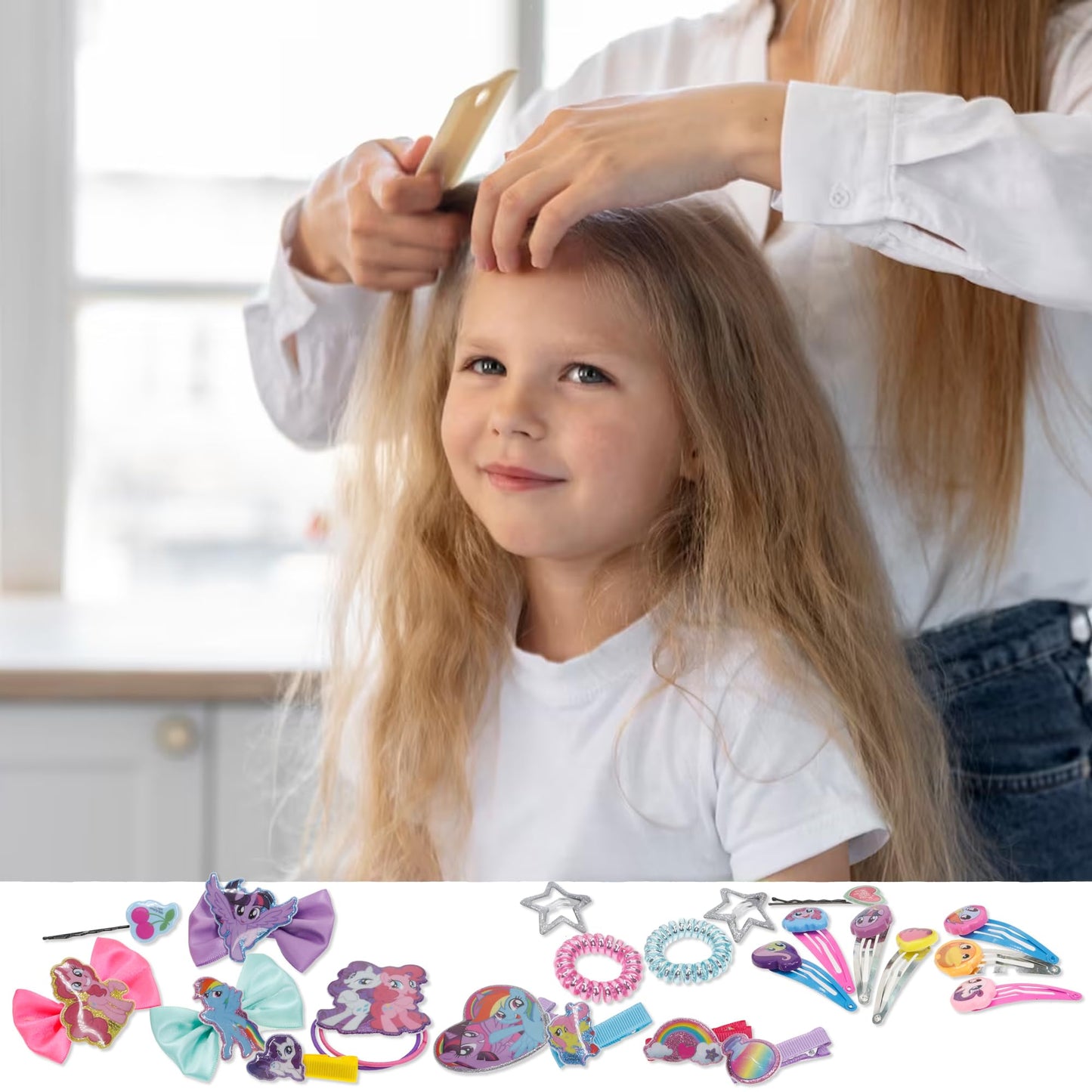 My Little Pony - Townley Girl Hair Accessories Kit|Gift Set for Kids Girls|Ages 3+ (22 Pcs) Including Hair Bow, Coils, Hair Clips, Hair Pins and More Beauty & Personal Care Townley Girl